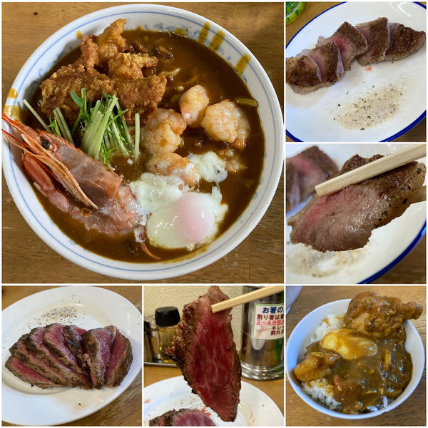 「【新春限定】Bアジアン1/4海老カレー＋米沢ミスジ＋仙台クラシタ」@MENYA 食い味の道有楽の写真