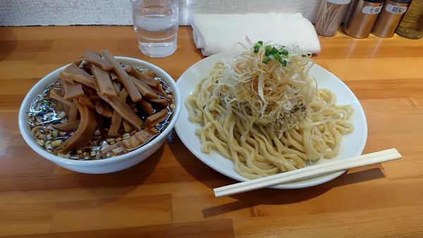 「つけ麺メンマ(太麺並)¥1100+卵・ネギ¥350」@らぁめん りきどうの写真