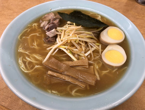 「ネギラーメン(並)＋味付玉子」@屋台 とんとんの写真