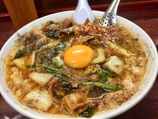 「【限定】寂聴(生玉子入)【900円】」@鶏こく中華 すず喜の写真