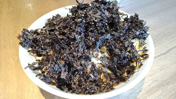 「えびラーメン 少なめ(ヤサイ少なめ・ニンニク)+岩海苔」@MEN YARD FIGHTの写真