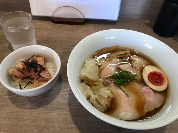 「特製醤油そば＋叉焼めし」@中華そば 和渦 TOKYOの写真