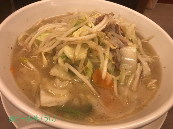 「野菜たっぷりタンメン(520円)」@来来軒 大宮南銀座店の写真