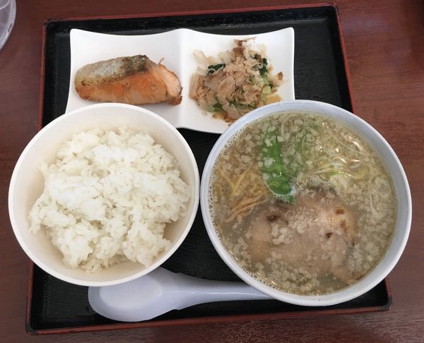 「朝ラーセット(500¥)」@太平楽 茂庭店の写真