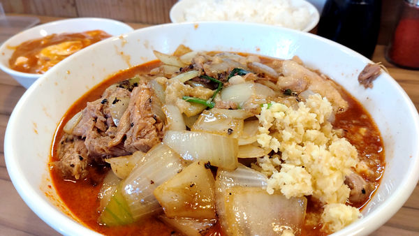 「【昼】ヒノスタフュージョン+ライス」@ヒノブタスタミナ 南越谷店の写真