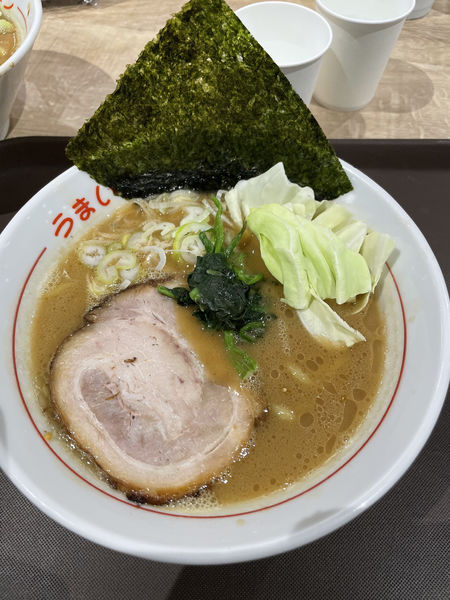 「うまいラーメン（ハーフ）」@うまいラーメン 松楅 ウェルディ長泉店の写真