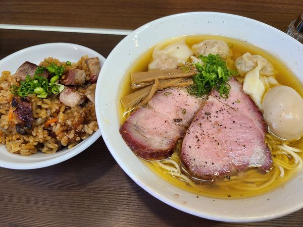 「特製塩と炊き込み御飯」@中華そば さわの写真