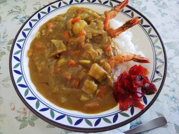 「エビカレー　800円」@いこい食堂の写真