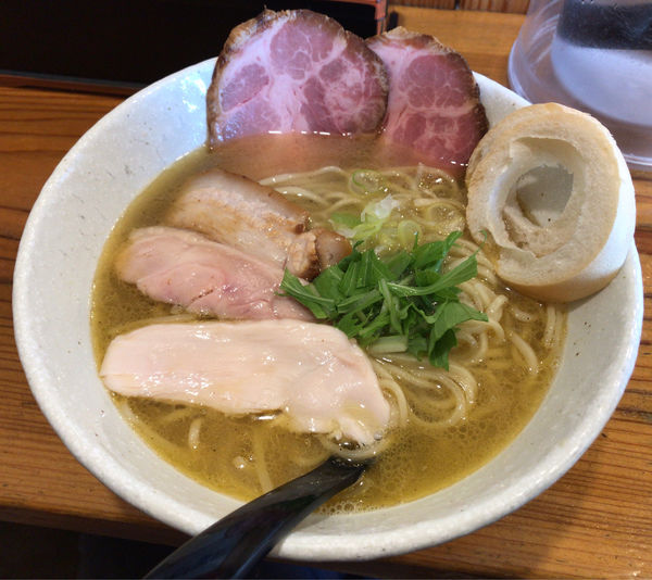 「おろし新生姜と鶏油の塩らーめん（1100円）」@らーめん専門 和海の写真