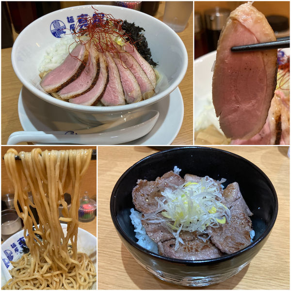 「【限定】鴨油そば＋仙台牛カルビ丼(10食限定)」@麺屋 真星の写真