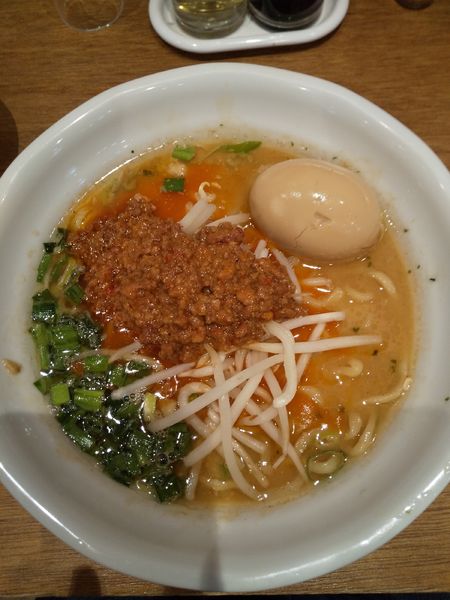 「みそ台湾ラーメン（味玉付き）」@からみそラーメン ふくろう食堂 ミュープラット大曽根店の写真
