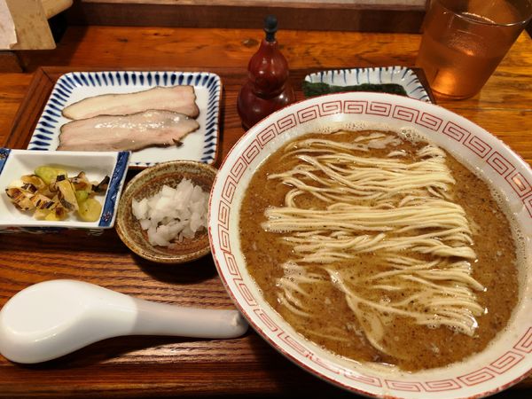 「鯖さば」@炭火焼濃厚中華そば 倫道の写真