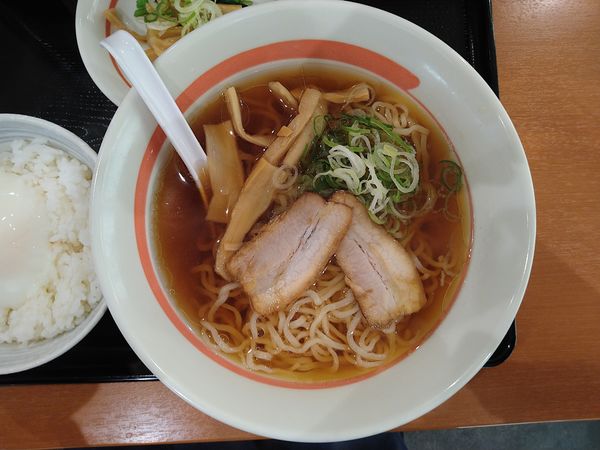 「中華そばクラシック（朝定食C）」@幸楽苑 上泉店の写真
