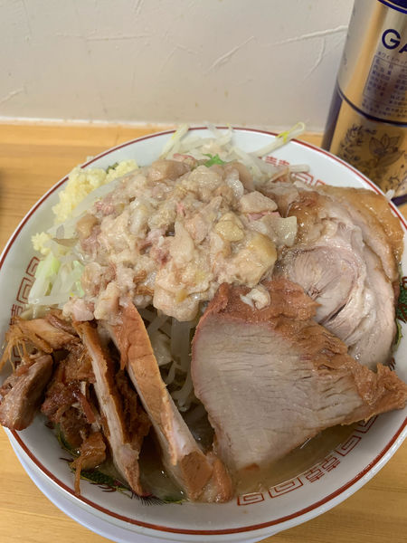 「小豚(ﾆﾝﾆｸｱﾌﾞﾗ)」@ガッツリラーメンいち豚 郡山金屋店の写真