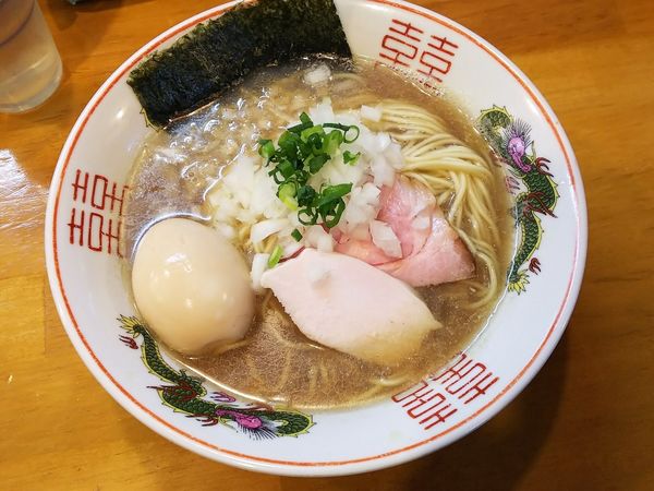 「煮干そば＋半熟味玉 　800＋100円」@麺屋 謝の写真