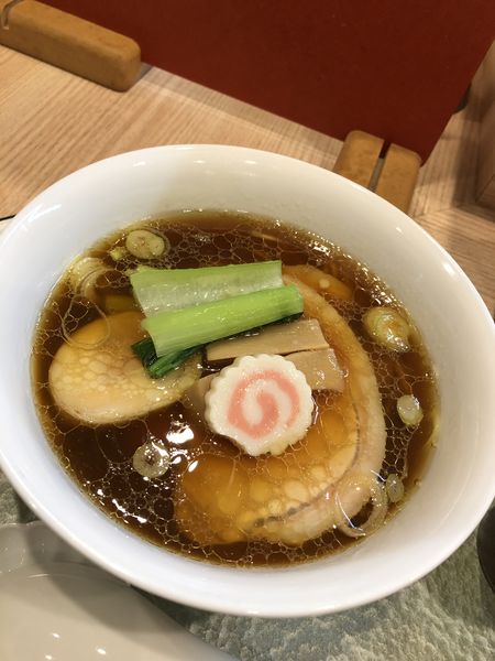 「黒出汁 もろみポーク2枚」@中華そば 深緑の写真