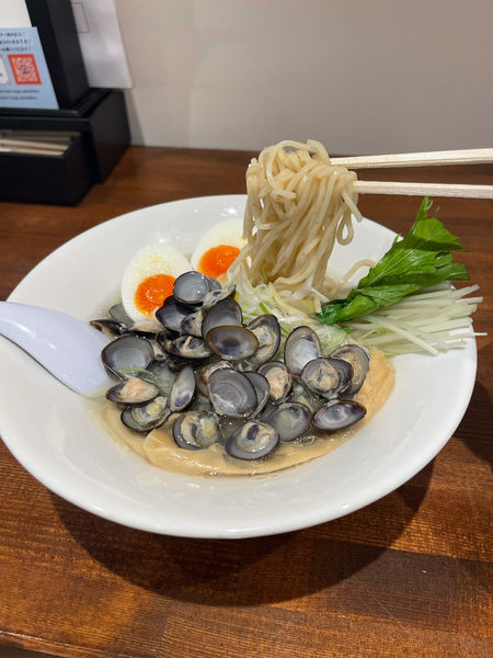 「しじみらーめん930円＋味玉 100円」@麺処 リュウグウの写真