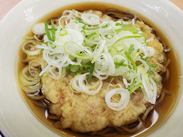 「かき揚げそば」@常盤軒 山手線ホーム店の写真