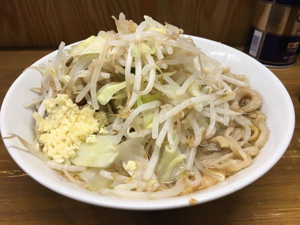 「小ラーメン（ﾆﾝﾆｸ）」@ラーメン二郎 前橋千代田町店の写真