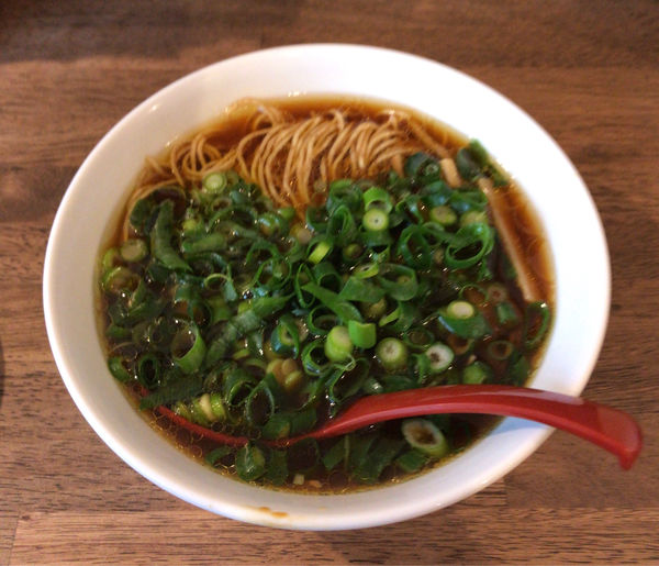 「並肉抜+ネギ追加（600円）」@中華そば いまいの写真