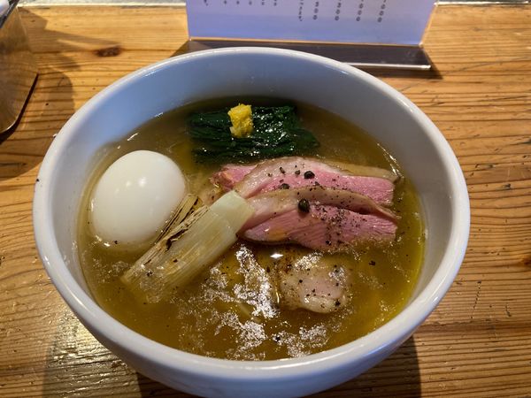 「合鴨の中華そば　特製　塩」@麺処 図鑑の写真