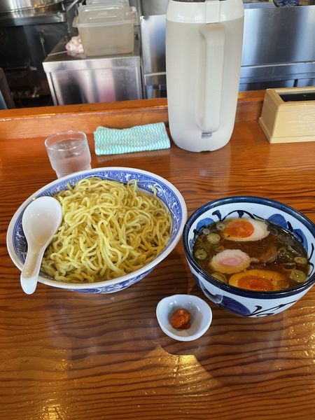 「特製つけ麺（大盛り）」@中華そば 青葉 狭山店の写真