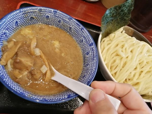 「濃厚煮干しつけ麺大(800)」@麺屋 甍の写真