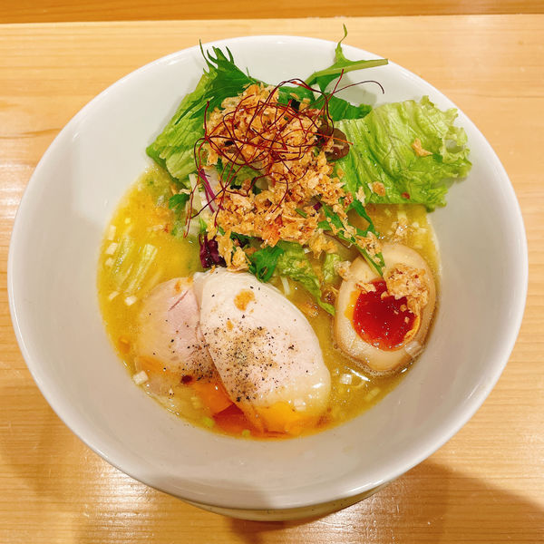 「こだわり麺の鶏白湯塩そば」@船橋 蔭虎の写真