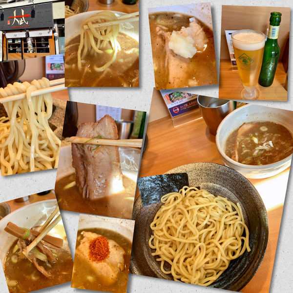 「つけ麺（並・熱盛）900円＋ハートランド」@つけ麺 大武の写真