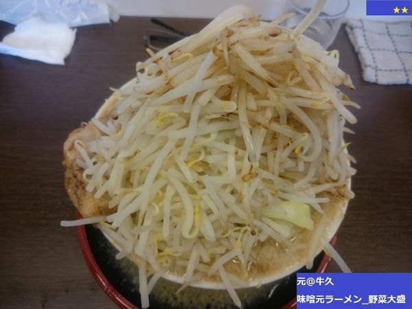 「味噌元ラーメン_野菜大盛」@麺屋 元の写真