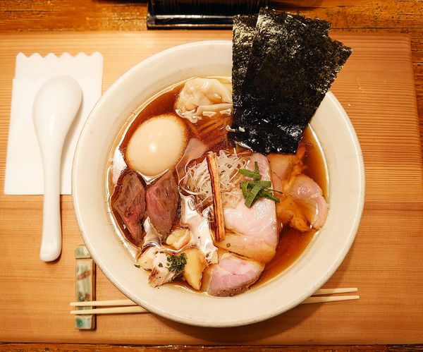 「醤油＋特上」@Homemade Ramen 麦苗の写真