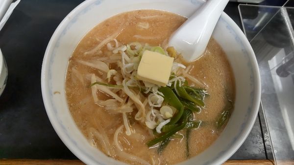 「味噌バターとミニ炒飯」@わかいの写真