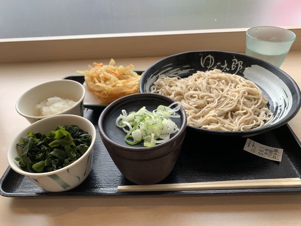 「朝そば（鬼おろし）370円＋わかめ無料券」@ゆで太郎 馬橋店の写真