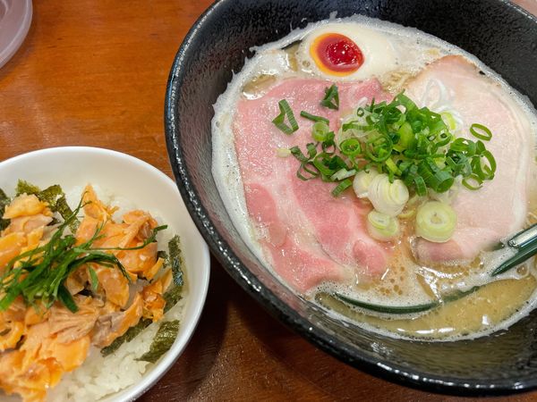 「鶏そばプレミアム　ランチ」@麺屋はなぶさの写真