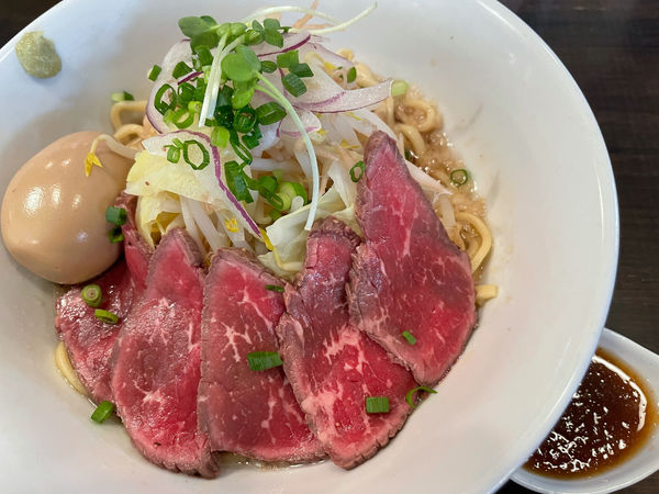 「タリアータまぜそば(850円)と味玉(100円)」@麺屋 承太郎の写真