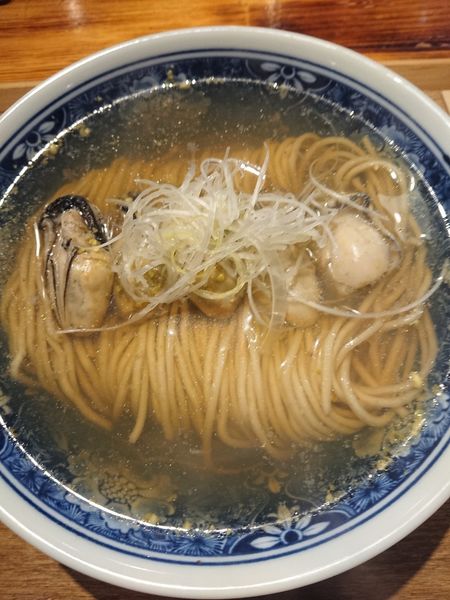 「牡蠣山椒の塩そば 1100円」@SHIBASAKITEI+の写真