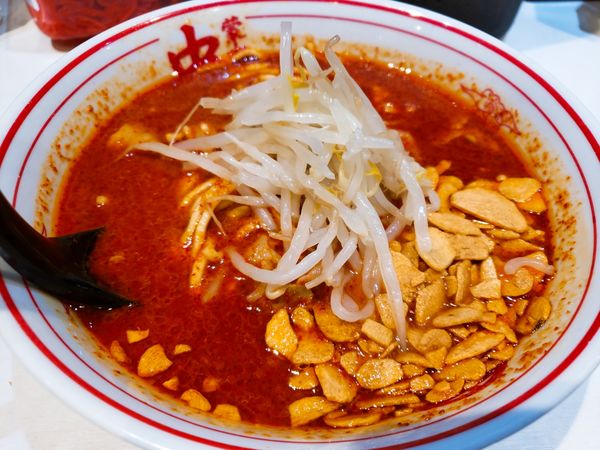 「北極ラーメン 850円＋フライドガーリック70円」@蒙古タンメン 中本 御徒町店の写真