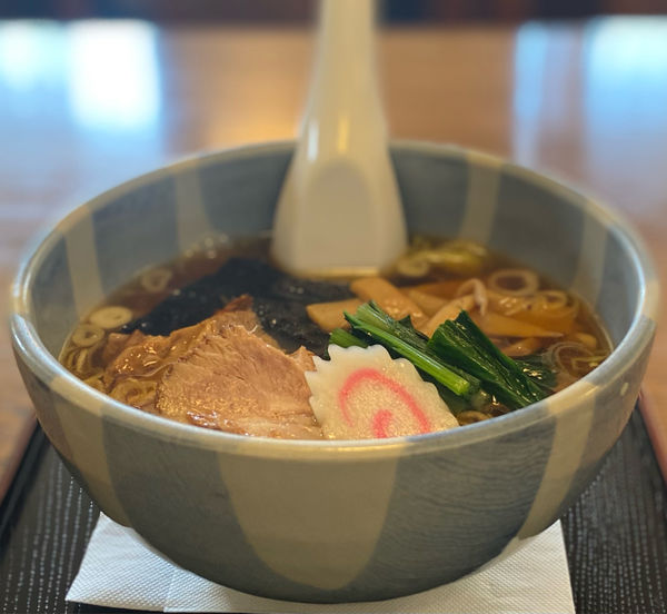 「ラーメンと餃子3個800円」@福来軒の写真