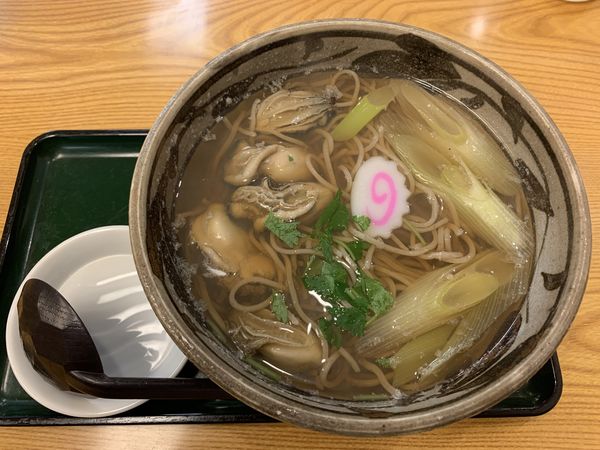 「かき南蛮 1000円」@そば処 丸松 仙台空港店の写真