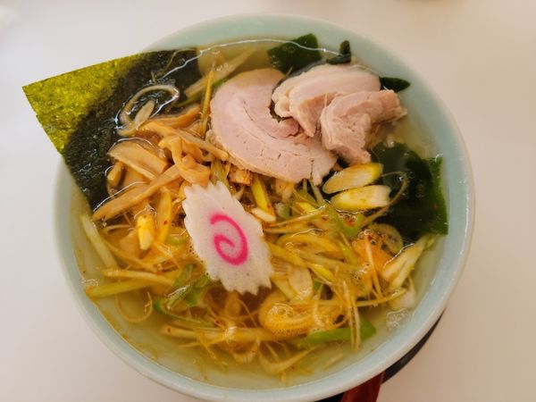 「ねぎらーめん 750円」@ラーメンめん福の写真