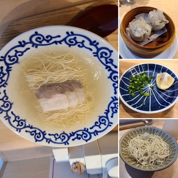 「豚そば¥800+替え玉¥150+黒豚焼売(2個)¥500」@豚そば 月や 東京の写真