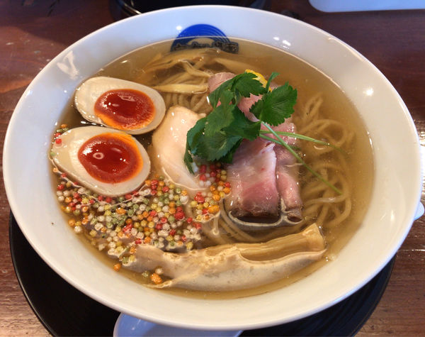 「だし塩煮玉子(1000円)」@座右の麺の写真