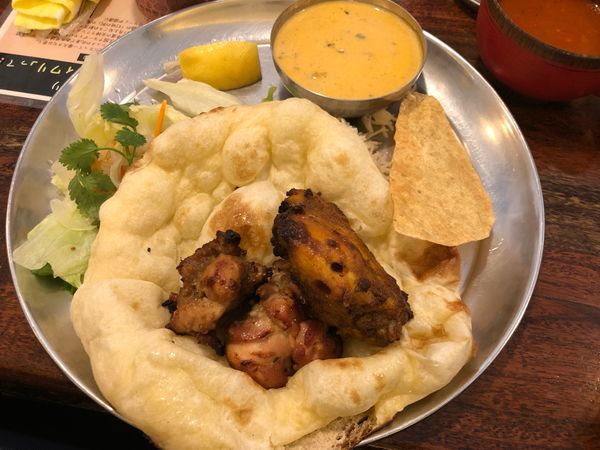 「タンドリーランチセット1496円ラッシー550円」@インド料理 シタールの写真