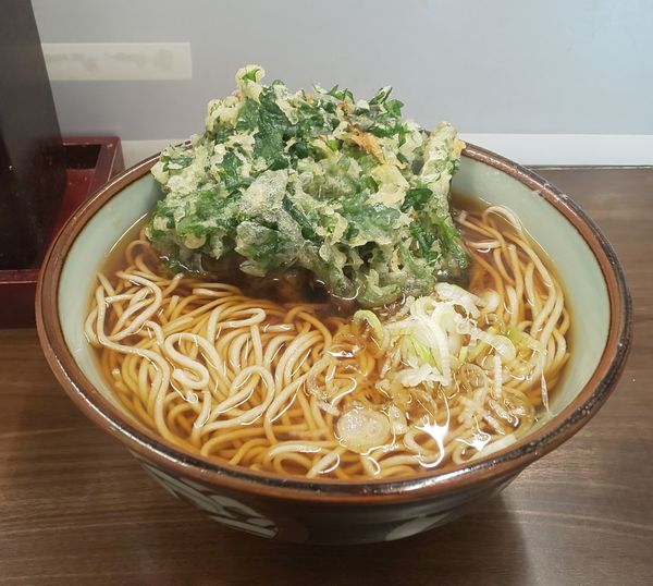 「春菊天そば」@船堀そば 文殊の写真