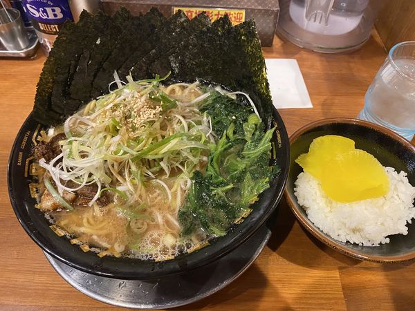 「ネギラーメン　小ライス」@馬力屋 菊陽店の写真