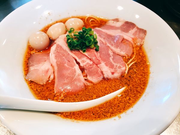 「痛風上等らーめん(あん肝&白子) 1200円」@さんじの写真