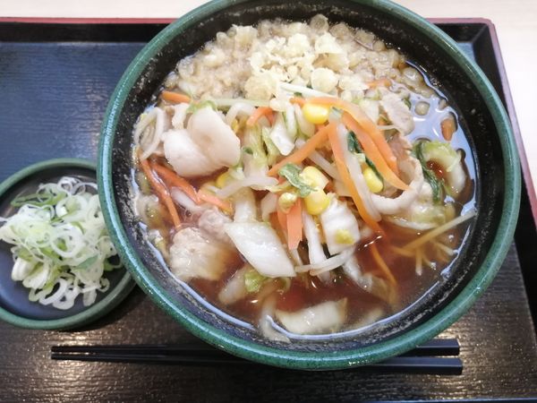 「肉野菜そば　580円」@ゆで太郎 錦町店の写真