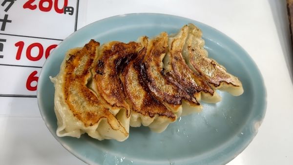 「焼き餃子（朝定食のセット）」@兆楽 道玄坂店の写真