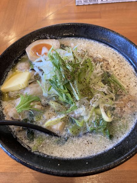 「限定牡蠣バターらーめん(800円)」@風味絶佳 麺屋 まるきた商店の写真