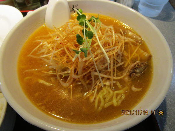 「ねぎ味噌ラーメン 825円」@麺ロード花畑の写真